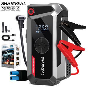SHARMEAL Produttore OEM&ODM <span class=keywords><strong>Avviatore</strong></span> di Emergenza 4-IN-1 con Batteria da 6000mAh, Power Bank 12V Portatile per Auto con Pompa d'Aria - Product Image 1