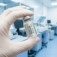 Etiquetas de Seguridad Personalizadas para Viales de 10 ml con Láser Holográfico, Pegatinas Anti Falsificación para Productos para el Cuidado de la Piel