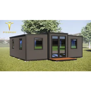 모바일 유럽 확장 가능한 컨테이너 주택 욕실 휴대용 주택 2 침실 플랫 조립식 주택