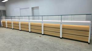<span class=keywords><strong>Vitrine</strong></span> de présentation moderne et luxueuse pour bijouterie, design intérieur personnalisé, bois, verre, éclairage LED, étanche, écologique - Product Image 2