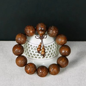 Bracelet <span class=keywords><strong>en</strong></span> bois <span class=keywords><strong>de</strong></span> santal à double rangée <span class=keywords><strong>de</strong></span> <span class=keywords><strong>perles</strong></span> rondes pour la prière et les cadeaux Été 2024 AliExpress - Product Image 3