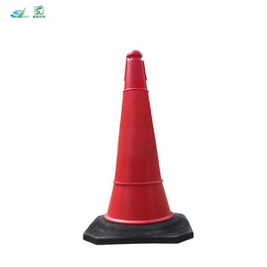 Cônes de signalisation routière prismatiques réfléchissants HDPE rouges durables de 30 pouces pour autoroutes urbaines - Product Image 2