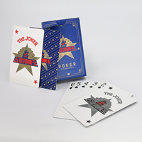Cartes de poker personnalisées en papier brillant avec logo imprimé sur mesure, vente en gros
