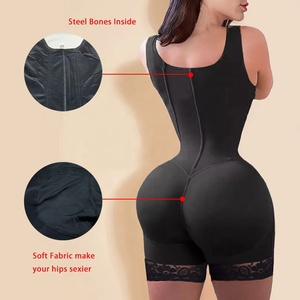 Fajas de alta compresión para mujer, corsé, entrenador de cintura postoperatorio, levantador de glúteos, ropa interior adelgazante, fajas colombianas - Product Image 3