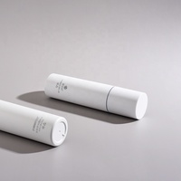 Emballage de soins de la peau en plastique ABS blanc mat personnalisable de 100 ml, écologique, en gros, flacon pompe pour lotion pour le visage, faux cils