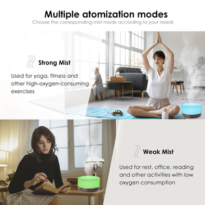 1000ml Fernbedienung Aroma <span class=keywords><strong>Diffuser</strong></span> Ultraschall Holzmaserung Ätherisches Öl für Lautsprecher Elektrisch Betrieben 36dB Leise 30-40ml/Std - Product Image 5