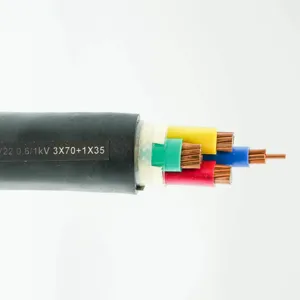 Fire Resistant Electriccable Stranded 4 Core Wire Widely Used Rated Voltage Cables
