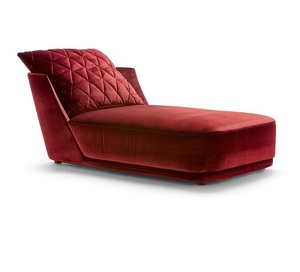 Chaise longue sedia per il tempo libero con telai in metallo schienale mobili per la ristrutturazione dell'hotel - Product Image 1