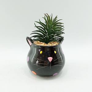 Petits pots en céramique blanc mat avec finition émaillée Intérieur Extérieur Maison Jardin Décor Fleurs Succulentes Plantes Vertes Bonsaï Table - Product Image 4