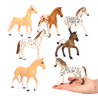 Figurines de ferme en PVC massif, modèles de simulation, jouets animaux chevaux, vente en gros