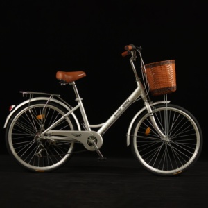 Bicicleta Urbana de Acero con Alto Contenido de Carbono, 24/26 Pulgadas, Una Velocidad, para Adultos - Product Image 3