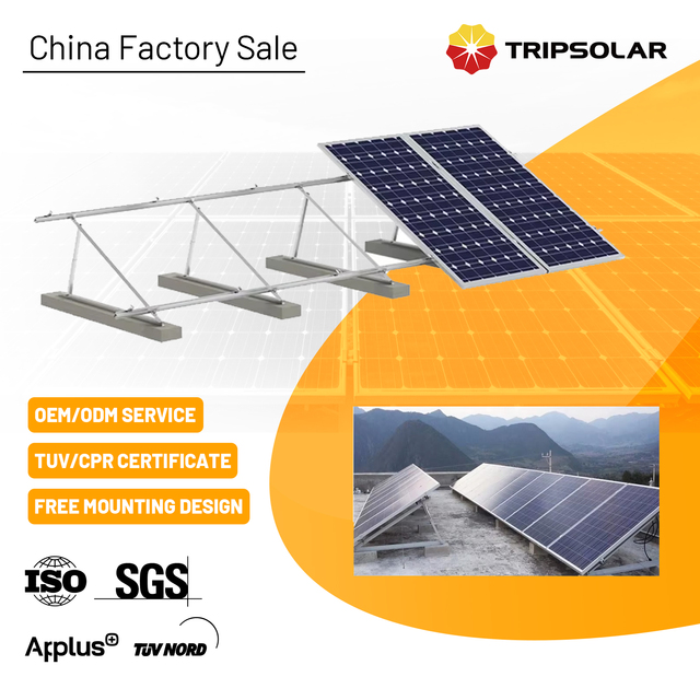 Adjustable Triangle Rail Solar Panel Mounting System for Roof and Ground PV Panel Brackets Racking Structure Energy Systems