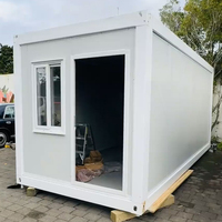 Maison modulaire en acier optimisée pour le transport, 20 pieds, conception à panneaux empilés de type Z, maison conteneur pliée en Z pour projet de villa insulaire
