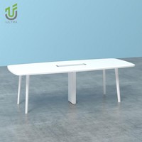 Table de conférence modulaire extensible IULTRA moderne pour 10 personnes, respectueuse de l'environnement, avec chaises, pour hôtel, école et bureau à domicile