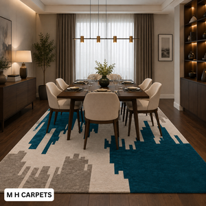 Tapis en laine fait main, tufté à la main, de luxe, moderne, pour hôtel, salon, décoration de sol de maison - Product Image 1