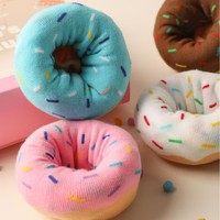 Chaussettes unisexes fantaisie à motif donut, en tricot doux avec revers en élasthanne, pour un usage décontracté en automne, vente en gros