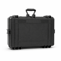 Boîte à outils portable en plastique étanche IP67 avec poignée antichoc robuste, grande capacité de rangement certifiée IP55 pour travaux extérieurs 5025