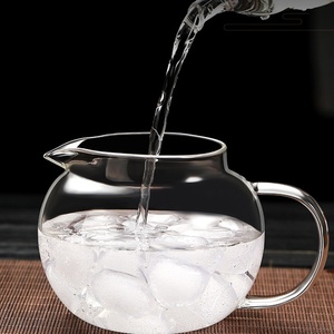 <span class=keywords><strong>Set</strong></span> Teiera in Vetro Resistente al Calore con Filtro in Acciaio Inox, Elegante Tazza per Tè Sfuso, Teiera a Forma di Sfera per Gongfu Tea - Product Image 2