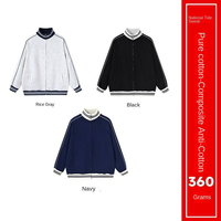 Fabricants de vêtements personnalisés 360g automne sweat à capuche à blocage de couleur avec un sens de la conception de la fermeture éclair et un sweat à capuche à manches longues