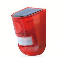 Luz de alarma LED Solar de fábrica china, sensor de cuerpo humano, alarma de luz y sonido infrarrojo, unidad antirrobo, Unidad de animales de jabalí salvaje