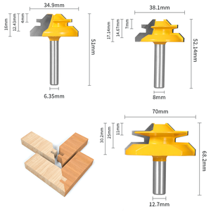 Suborui 45 độ 8mm <span class=keywords><strong>Router</strong></span> <span class=keywords><strong>bit</strong></span> phay Cutter cho chế biến gỗ CNC Máy ODM hỗ trợ - Product Image 6