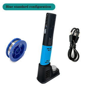 Soldador <span class=keywords><strong>de</strong></span> <span class=keywords><strong>mano</strong></span> con pantalla digital LED <span class=keywords><strong>de</strong></span> 1500mA, elemento calefactor cerámico, rango <span class=keywords><strong>de</strong></span> temperatura <span class=keywords><strong>de</strong></span> 200-450°C y agarre tipo lápiz - Product Image 4