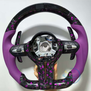 Volante in Fibra di Carbonio e Pelle Personalizzato per <span class=keywords><strong>BMW</strong></span> F80 M3 F11 F31 F01 F07 X4 F26 F06 F87 F44 F87 M2 X1 F48 F34 F26 F21 F12 - Product Image 4