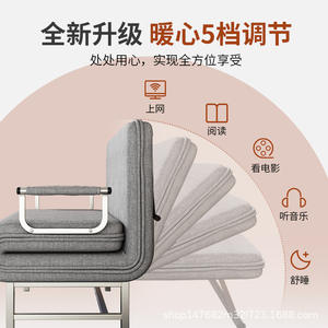 Sofá Cama Gris Espacial Moderno, Convertible y Plegable, para Apartamentos Pequeños y Oficinas en Casa, JT002 - Product Image 3