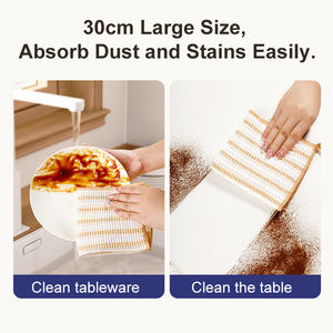 KOOCCA環境にやさしいビスコース繊維ハニーパターン掃除用ラグ強い吸収洗えるキッチン用ウェットドライクリーニング布 - Product Image 5