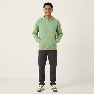 Chándal Deportivo Unisex de Corte Regular, Estampado, de Forro Polar Técnico, Personalizado, 100% Algodón, para Invierno, Color Negro - Product Image 1