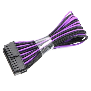 Angitu ホットセール 18AWG PCマザーボード 24ピン延長ケーブル 4mm PETスリーブ付き 24ピンATX オス-メスケーブル - Product Image 2