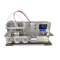 Machine de remplissage et de capsulage pour jus en acier inoxydable 1-6 buses avec bec automatique pour yaourt pompe à piston pour boisson liquide