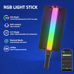 Oem/ODM app điều khiển RGB LED Video Stick ánh Sáng Cây Đũa Phép 27W CRI 95 + 2700-7500k RGB 6400mAh pin Studio Stick ánh sáng - Product Image 2