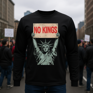 No Kings Statue Of Liberty Resist T-shirt a maniche lunghe - Product Image 3