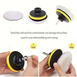 Tampon de polissage pour voiture, 3 pouces, en laine, pour le polissage et le cirage automobile - Product Image 1