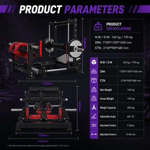 BM Factory Sale Équipement de musculation professionnel en acier pour salle de sport, machine de poussée des hanches 3D sécurisée pour la musculation avec poids libres - Product Image 3