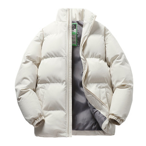 Veste matelassée pour homme à col montant, imperméable, résistante aux intempéries, confortable, <span class=keywords><strong>de</strong></span> couleur unie, pour la randonnée en plein air, prix <span class=keywords><strong>d</strong></span>'usine - Product Image 2