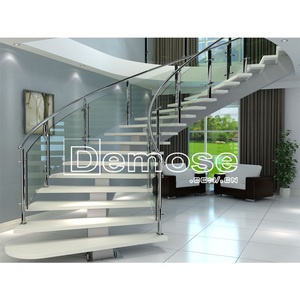 Modern Elegant Indoor Home <strong>Escalator</strong> Stairs Captivating Wood and Steel <strong>Design</strong> Straight Shape for Villas - Product Image 3
