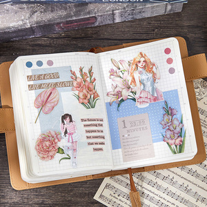 Mr. Paper Zelfklevende gestanste PET bloemensticker <span class=keywords><strong>set</strong></span> voor DIY journal scrapbook decoratie benodigdheden - Product Image 6