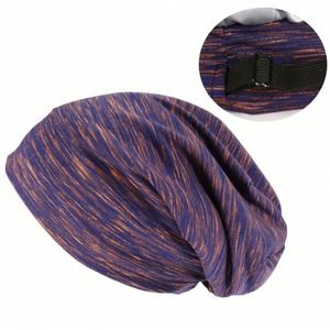 Nouveauté : Bonnets rayés ajustables pour hommes et femmes, couleur mélangée, avec doublure en satin - Product Image 2