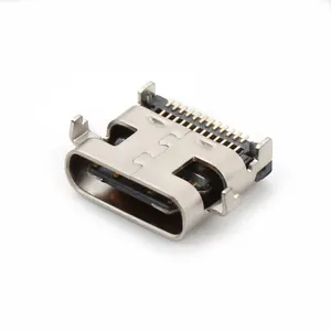 usb c female connectors 24pin right angle smt type-c usb-c female usb type c connector for PCB