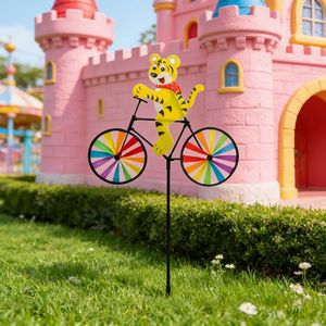 Mulino a Vento da <span class=keywords><strong>Giardino</strong></span> Creativo con Animali Cavalcabili, Modellazione Tridimensionale in Plastica Impermeabile - Product Image 3