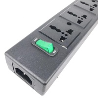 Enchufe Universal con Interruptor para Laboratorio, Protector de Sobrecarga, Enchufe de Extensión Universal con Salida IEC320 C13