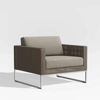 Mobilier d'extérieur de haute qualité, cadre en acier inoxydable, canapé simple à maille remplie