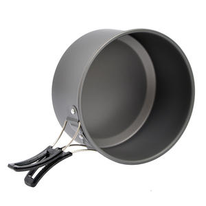 หม้อเดี่ยวพกพาสำหรับตั้งแคมป์กลางแจ้ง ขนาดกลาง เคลือบสารกันติด ทำจากอะลูมิเนียมแข็ง สำหรับทำข้าวและก๋วยเตี๋ยว - Product Image 1