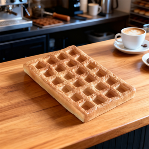 Plancha para Waffles Belgas de 17 cm, para Decoración, con Salsa de Azúcar, Caramelo y Chocolate, Sabor Original, Herramienta para Cocinar Postres de Pan - Product Image 4
