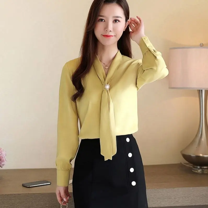 Hot Sale Loose Women Ladies Office Shirts Clothes Elegant Fashion Casual Shirts Blouse