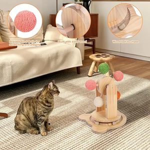 <strong>Pet</strong> Friendly Modern Interactive Wooden cat Exercise Promoting Play Toy Ball for <strong>Fitness</strong> Training - Product Image 5