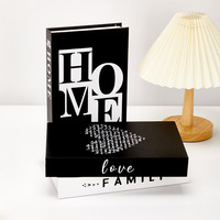 Boîtes décoratives en forme de faux livres, pliables, inspirées des empillements de faux livres, pour table basse, étagère ou décoration intérieure du salon