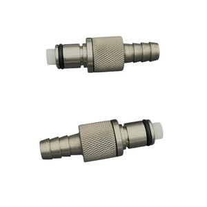 Konektor Pipa BRT Stainless Steel 1/4 inci 3/8 inci, Quick Coupling Barb untuk Selang Bahan Bakar, Quick Disconnect - Product Image 3